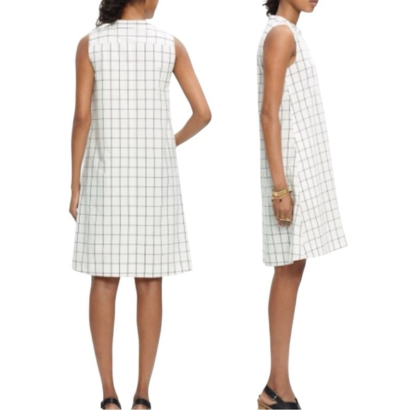 Madewell Grid Print Dress - Picture 2 of 11